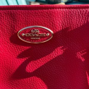Coach Handbag. Red.